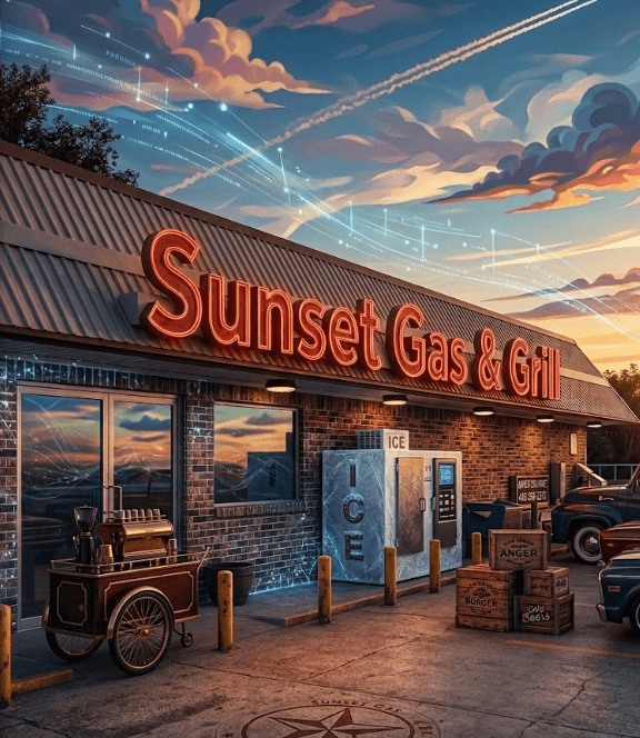 Sunset Gas & Grill Landmark